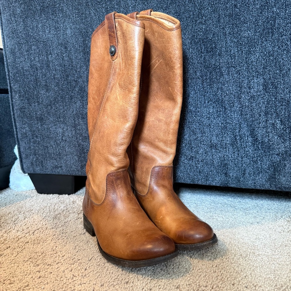 Frye Women's Tan Heeled Boots